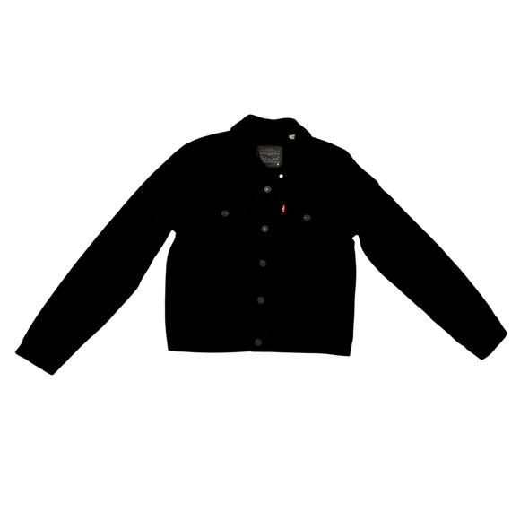 Levi's Jackets & Blazers - Levi’s Trucker Jacket Women’s Medium Black Denim Y2k 90s Grunge